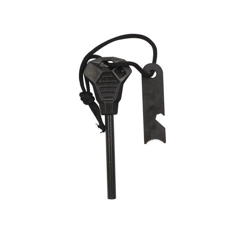 Magnesium Rod Flint | with Survival Whistle | Bottle Opener | Hexagonal Wrench