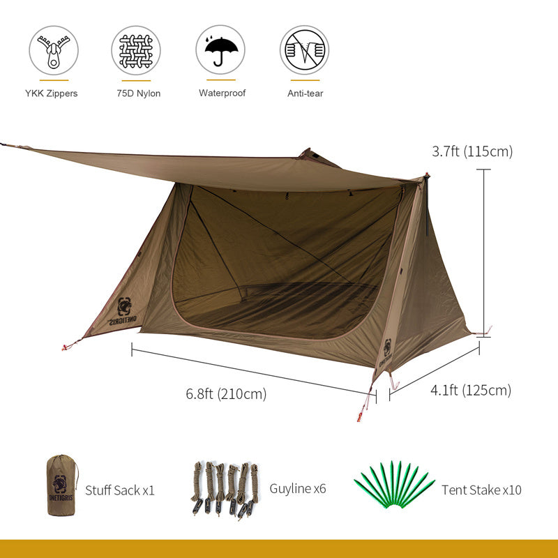 Portable Tent | 75D Nylone | YKK Zipper| Water Proof | Ani Tear