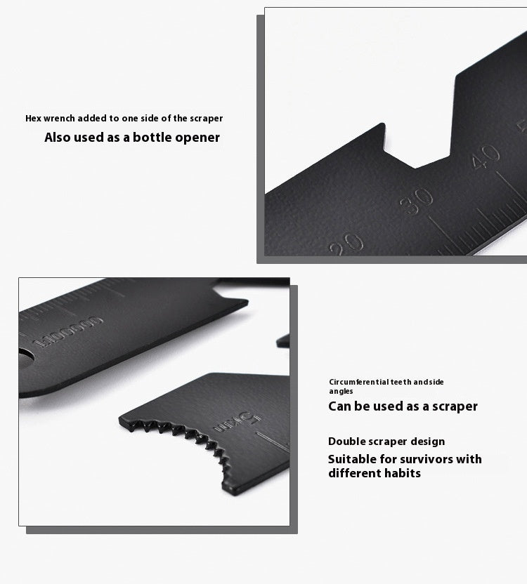 Magnesium Rod Flint | with Survival Whistle | Bottle Opener | Hexagonal Wrench