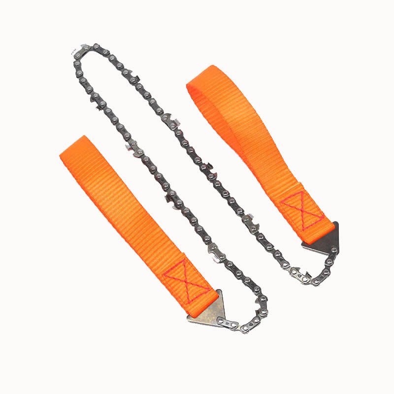 hand held rope chain saw orange color