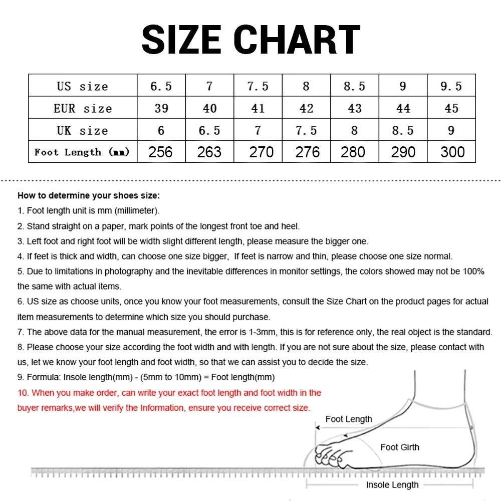 leather military boots size chart