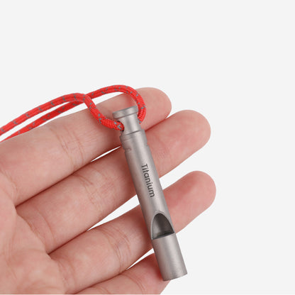 Pure Titanium EDC Survival Whistle