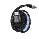 HyperBolt USB4 (Type C to C) USB-IF Certified Cable: 40Gbps Data, 240W PD, 8K Video – Magnetic Self-Coiling (3.3ft)