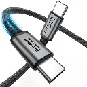 Power Thread USB C to USB C Cable 240W | USB-if Certified | PD 3.1 Fast Charging Cable | E-Marker Chip | 480Mbps Data Transfer, Braided Nylon for MacBook, iPad, Samsung, Laptop
